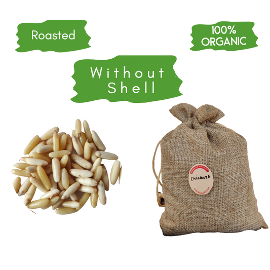 Roasted Chilgoza - Without Shell | 100% Organic | Oct 2023 Harvest
